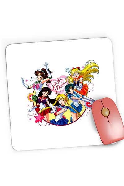 OEM Sailor Moon Gaming Mousepad Anime Girls Team, 21x19 cm