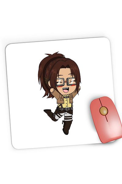 OEM Mousepad Gaming Attack on Titan Hange Zoe AOT Anime Manga, 21x19 cm