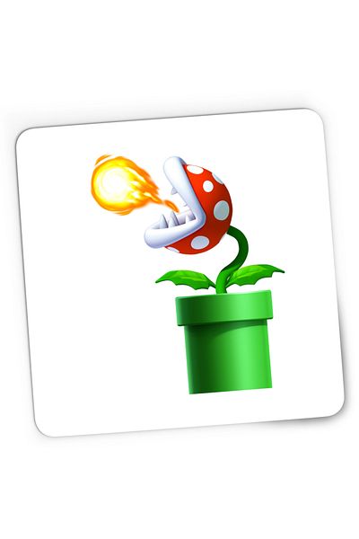 OEM Mousepad Gaming Super Mario Bros Planta Carnivora Wii, 21x19 cm