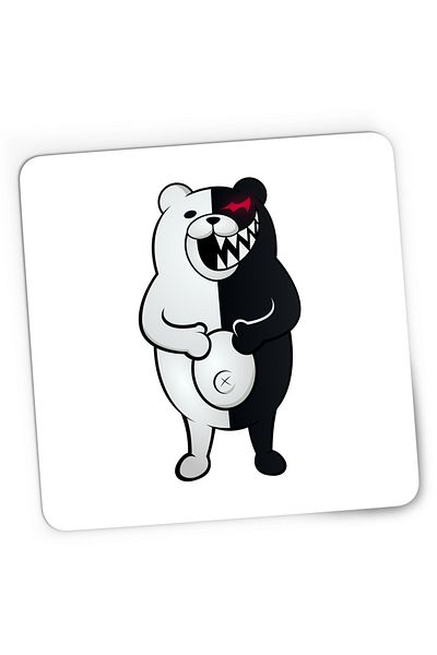 OEM Monokuma Killer Teddy Bear Danganronpa Gaming Mousepad, 21x19 cm