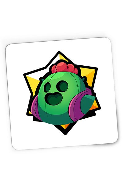 OEM Mousepad Gaming Brawl Stars Spike Green, 21x19 cm