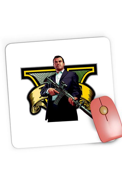 OEM Mousepad Gaming Michael GTA5 Grand Theft Auto, 21x19 cm