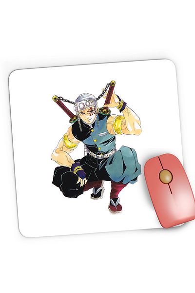 OEM Mousepad Gaming Tengen Uzui Demon Slayer Kimetsu no Yaiba, 21x19 cm