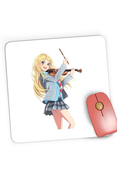 OEM Mousepad Gaming Your Lie in April Love Story Violin Violinist, 21x19 cm