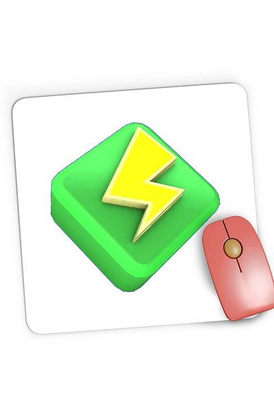 OEM Mousepad Gaming Power Up Brawl Stars, 21x19 cm