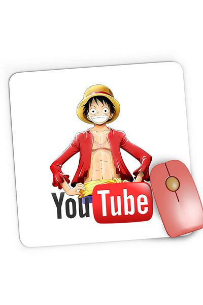 OEM Mousepad Gaming One Piece Luffy Youtuber Youtube Creator, 21x19 cm