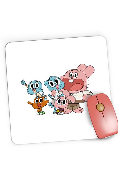 OEM Gaming Mousepad The World of Gumball Family Animation, 21x19 cm