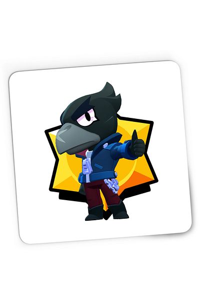 OEM Mousepad Gaming Crow Minecraft Brawl Stars, 21x19 cm