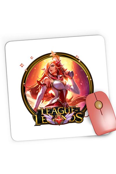 OEM Mousepad Gaming League of Legends Ahri Cosplay LoL Game Star, 21x19 cm