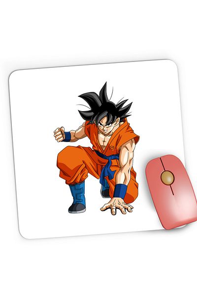 OEM Mousepad Gaming Son Goku Dragon Ball Z Arte Martiale Sensei, 21x19 cm