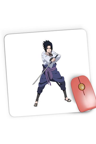 OEM Gaming Mousepad Naruto Sasuke Uchiha Ninja Training, 21x19 cm