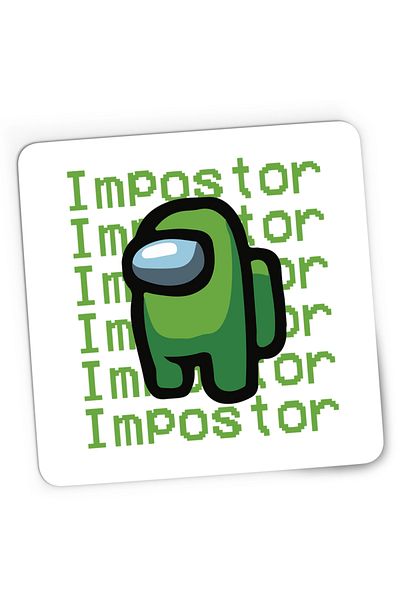 OEM Mousepad Gaming Green Impostor Among Us, 21x19 cm