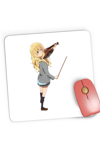 OEM Mousepad Gaming Your Lie in April Kaori Muza Vioara Love Story, 21x19 cm