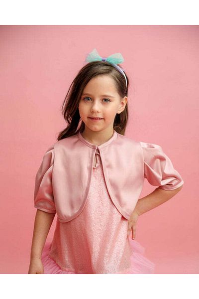fustite cu luminite Occasional children's bolero, to be worn over, Pink - 6-10 years (116-140 cm)