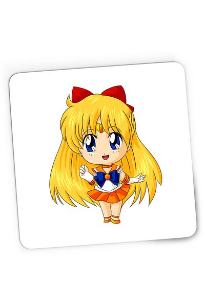 OEM Mousepad Gaming Sailor Moon Venus Ochi Albastri Chibi, 21x19 cm
