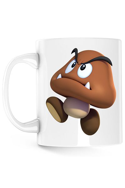 OEM Super Mario Bros Galaxy Mushroom Mug, white, 330 ml