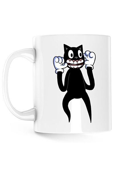 OEM Cana Cartoon Cat Scary Minecraft, alba, 330 ml