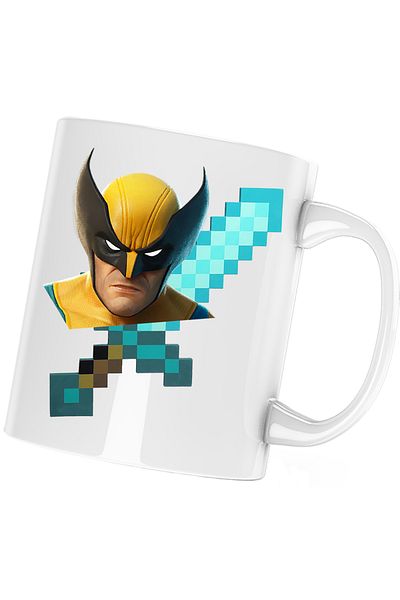 OEM Cana Wolverine XMen Diamond Sword Minecraft, alba, 330 ml