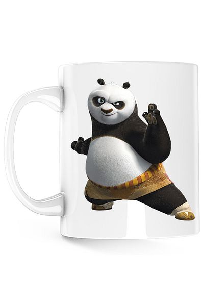 OEM Cana Kung Fu Panda Po Ninja Jedi Animation, white, 330 ml