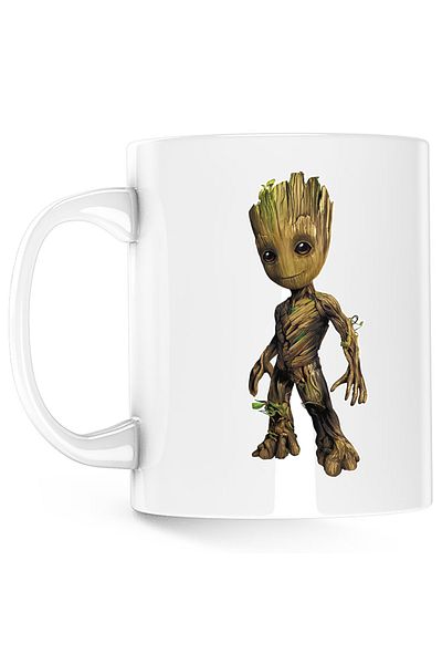 OEM Baby Groot Valentine's Day Cup Boyfriend Girlfriend, white, 330 ml
