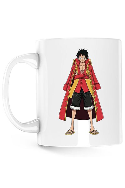 OEM Cana One Piece Pirat Monkey D Luffy Admiral Marine, alba, 330 ml
