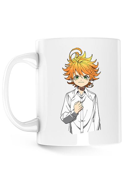 OEM The Promised Neverland Emma 63194 Orphanage Anime Mug, white, 330 ml
