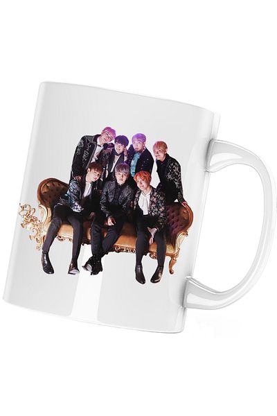 OEM Cana BTS Bangtan Boys Crew Formatie, alba, 330 ml