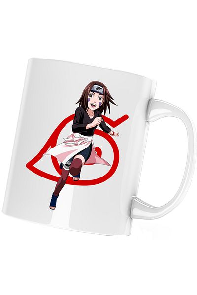 OEM Naruto Rin Nohara Anime Manga Clothes Mug, white, 330 ml