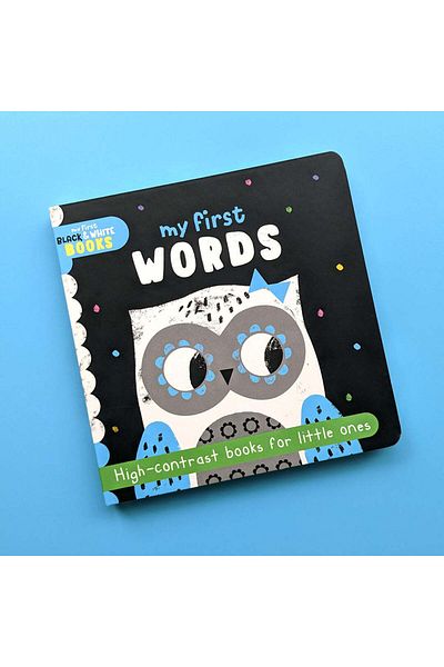 North Parade Children's book, NPP, My First Words - Children's Black & White Contrast Book, 0+ years