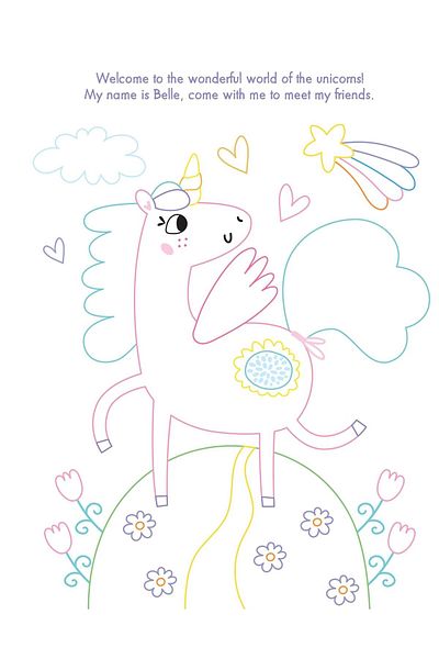 North Parade Children's book, NPP, My Gem Art Colouring Book: Unicorns, 3+ years