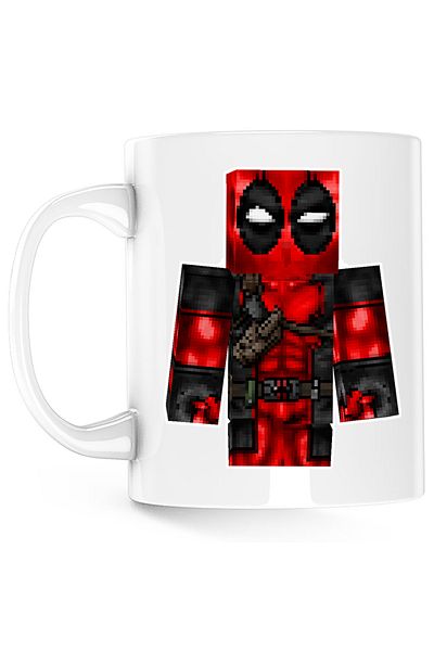 OEM Cana Deadpool Minecraft Roblox Skin, alba, 330 ml