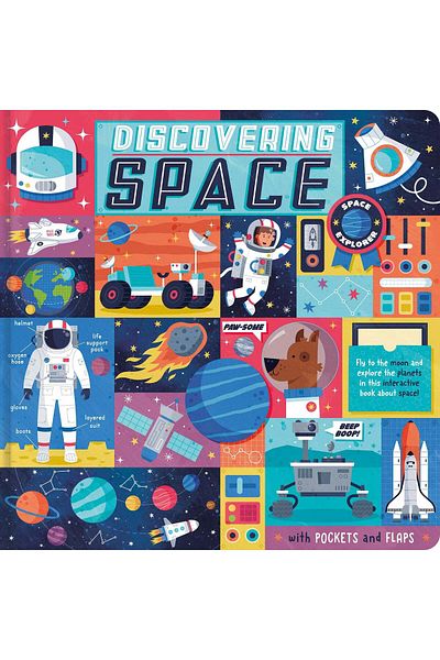 North Parade Children's book, NPP, Discovering Space, Children's Interactive Fact Book, 6+ years