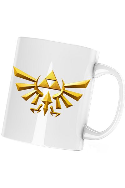 OEM Cana Legend of Zelda Gold Logo, alba, 330 ml