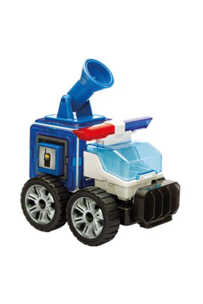 Clicstoys Magformers Magnetic Set, Amazing Police Set