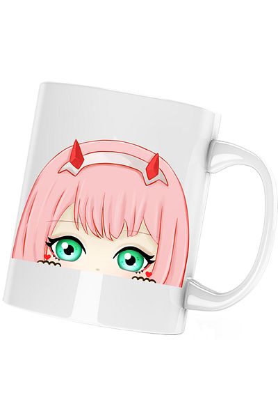 OEM Cana Zero Two Darling in the FranXX Chibi Anime, alba, 330 ml