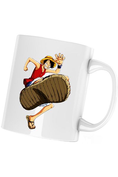 OEM One Piece Straw Hat Pirates Anime Straw Hat Mug, white, 330 ml