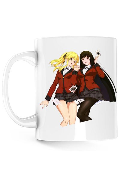 OEM Cana Poker Anime Girls Kakegurui Runa Yumeko, white, 330 ml