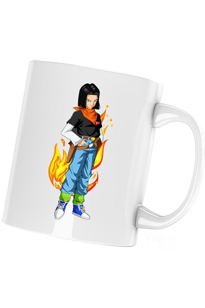 OEM Cana Dragon Ball Android Cartoon, alba, 330 ml