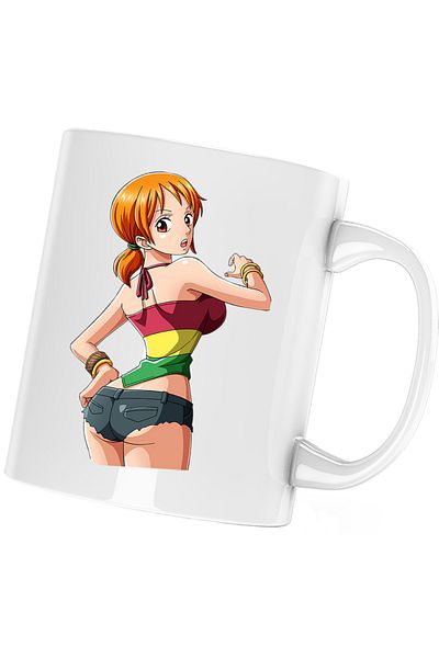 OEM One Piece Nami Cat CSGO Anime Mug, white, 330 ml