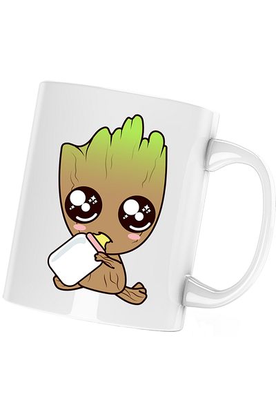 OEM Baby Groot Mug Baby Christmas Lover, white, 330 ml