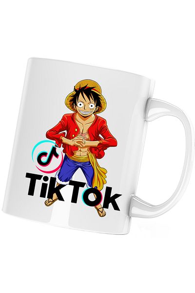 OEM Cana One Piece Luffy Tiktok Creator Tik Tok Anime, alba, 330 ml
