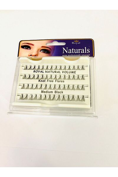 Royal Premium Naturals Tufted Eyelashes, Length 11 mm (Medium)