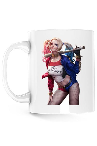 OEM Mug Joker Harley Quinn Black Widow, white, 330 ml