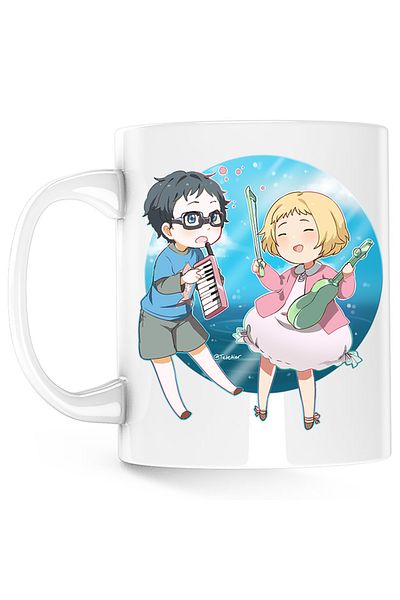 OEM Cana Your Lie in April Kaori Kousei Fan Art, alba, 330 ml