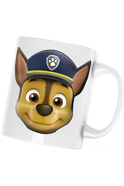 OEM Paw Patrol German Shepherd Puppy Policeman Mug, white, 330 ml