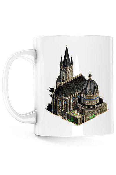 OEM Age of Empires Cathedral Church Mug The Forgotten Mod, white, 330 ml