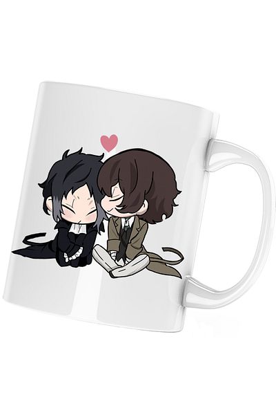 OEM Cana Bungo Stray Dogs Chibi Plush Anime Manga, white, 330 ml