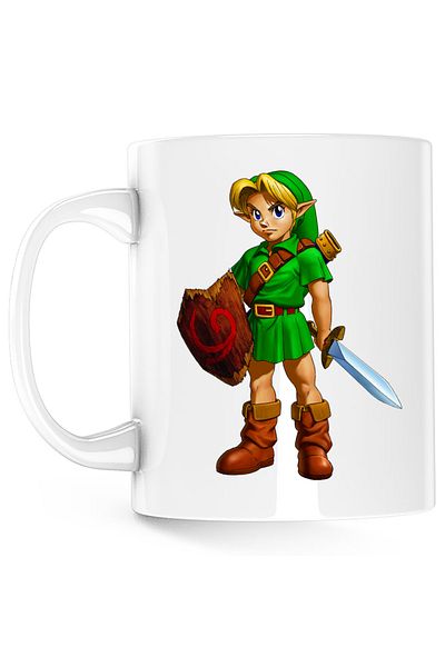 OEM Cana Legend of Zelda Link Bebe Elf, alba, 330 ml