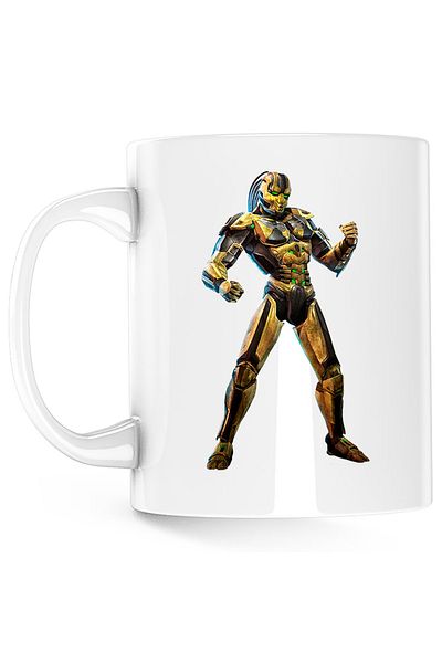 OEM Cana Mortal Kombat Cyrax SuperHero Armageddon Gold, white, 330 ml