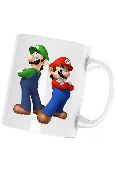 OEM Super Mario Bros. Brotherhood VIP PS4 3D mug, white, 330 ml
